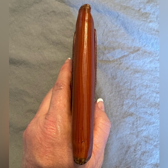 LOUIS VUITTON VINTAGE ELISE TRIFOLD COGNAC BROWN EPI LEATHER WALLET W/COA - Picture 13 of 14